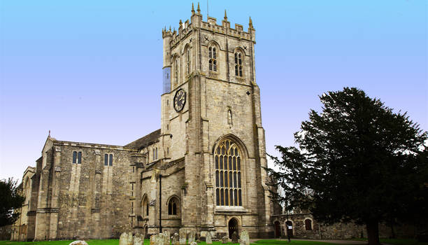 Christchurch Priory in Dorset, England